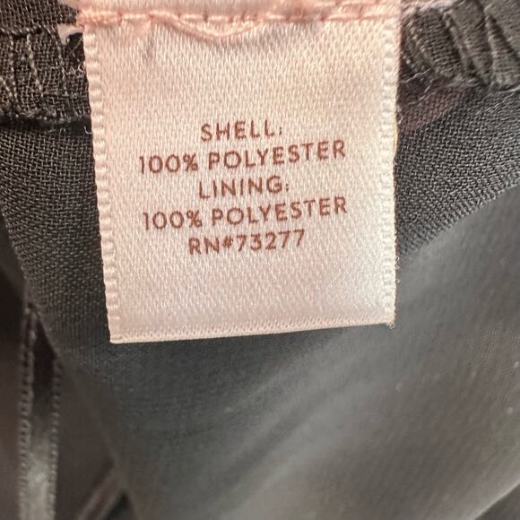 Lauren Conard LC Black Lace Open Shoulder Blouse WMNS Small Sheer Top Lined Boho - Picture 5 of 8